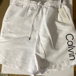 Mens swim trunks. Size M Calvin Klein.
